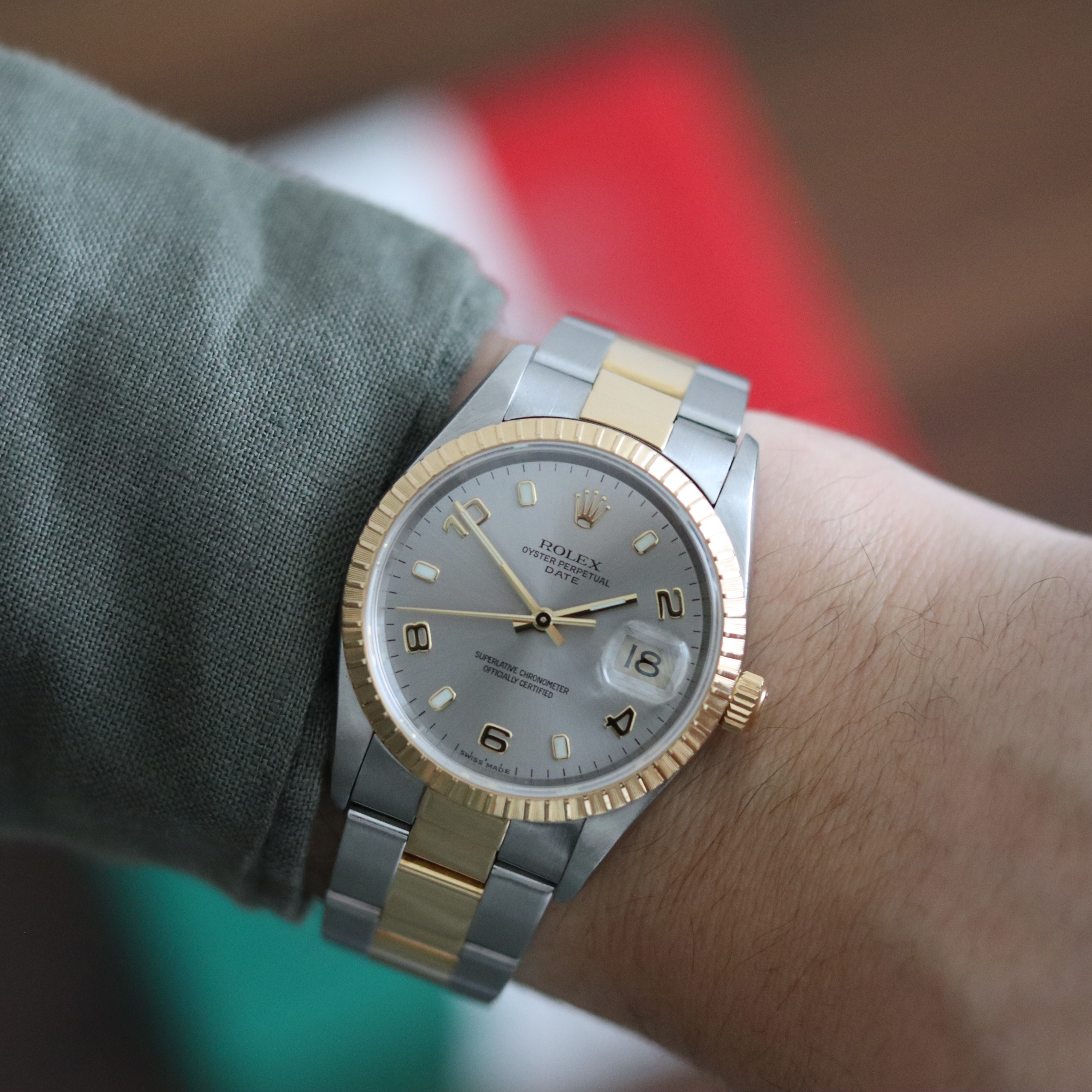 Rolex Date 34 mm Two Tone