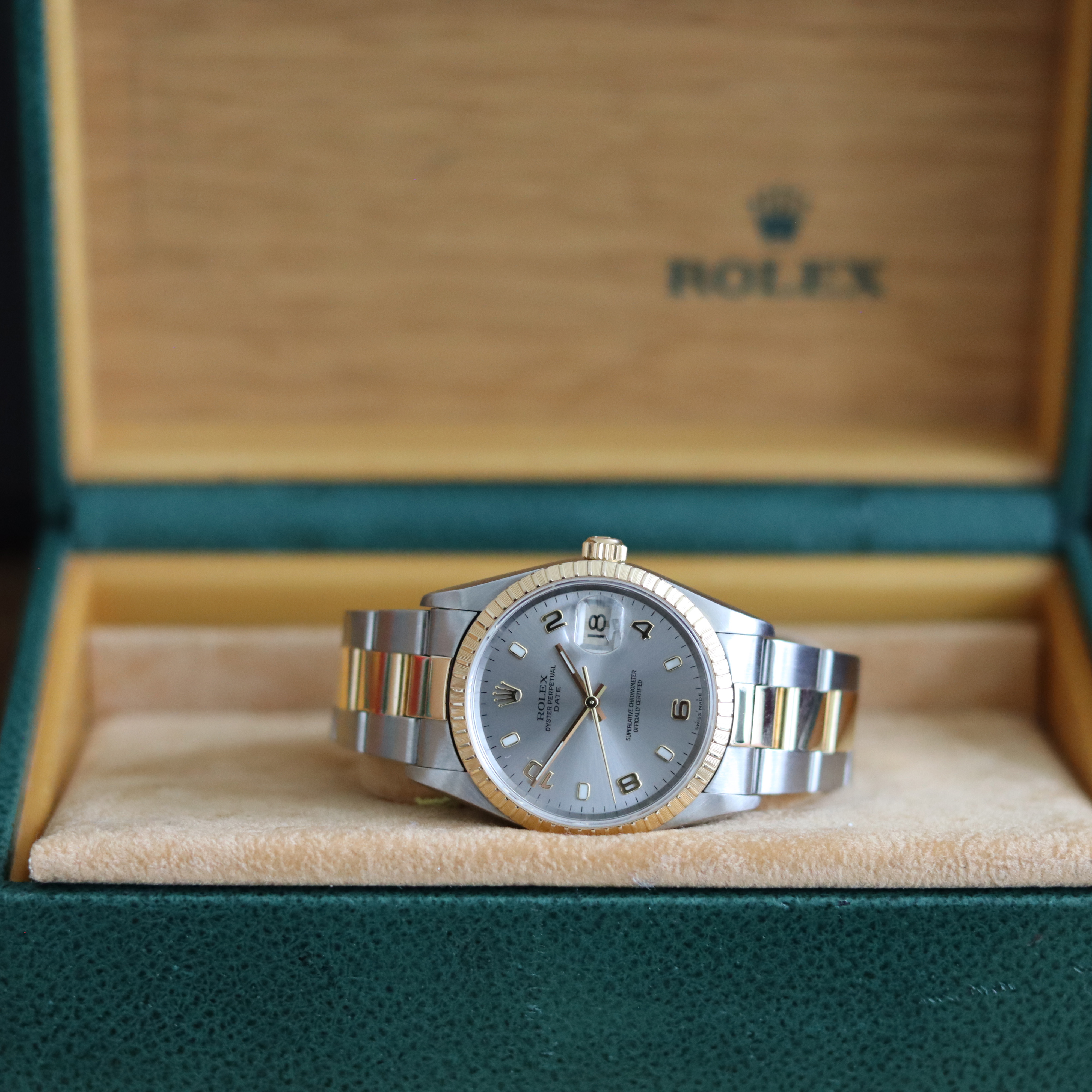 Rolex Date 34 mm Two Tone