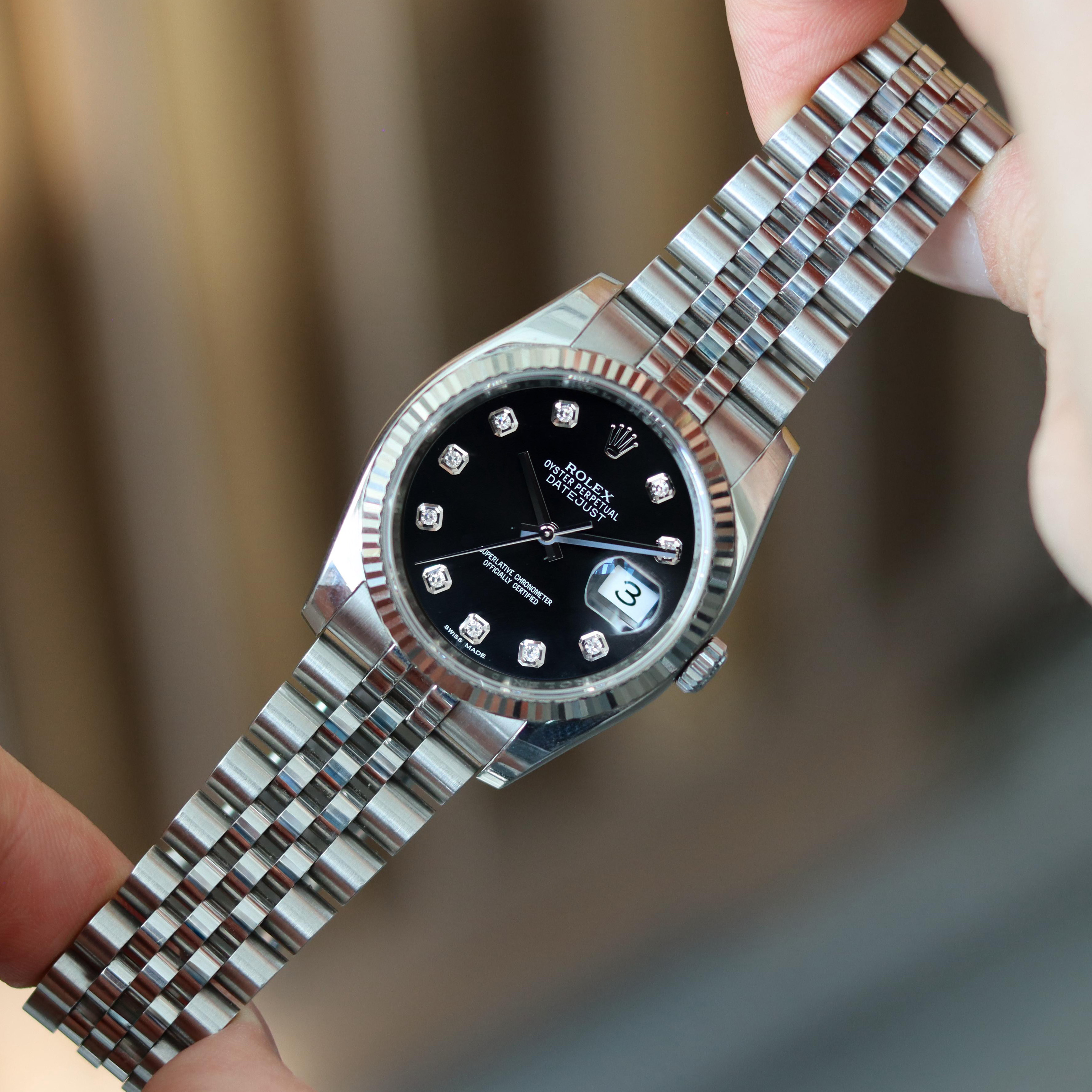Rolex Datejust 36mm  “Diamonds”