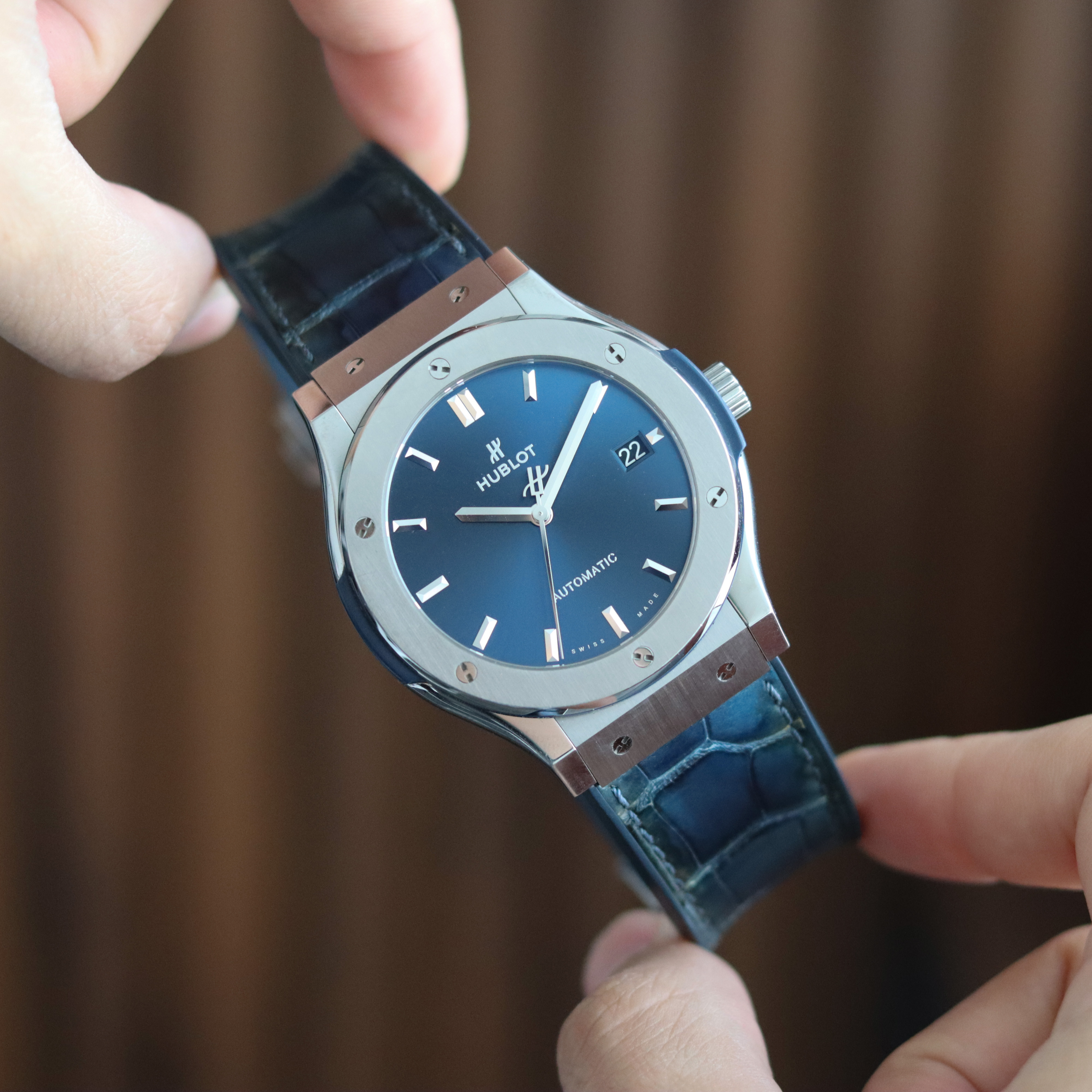 Hublot Classic Fusion Titanium Blue  45 mm
